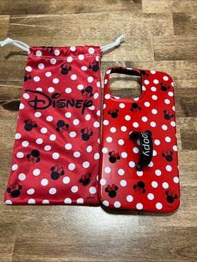 Loopy Case Disney Minnie Mouse Red Polka Dot Phone Case with Matching Pouch